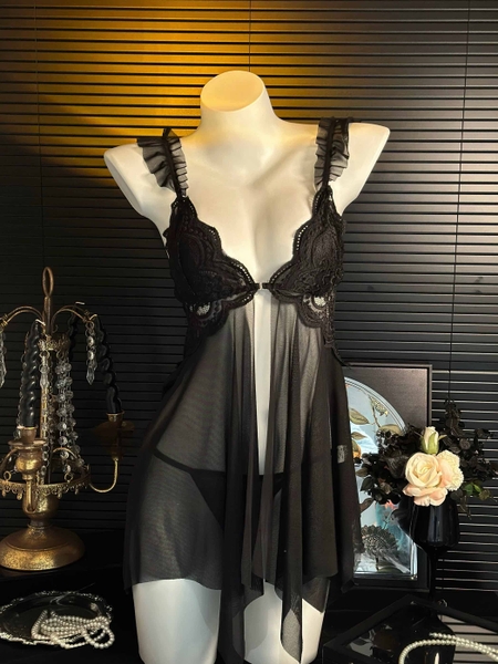 [KÈM QUẦN] Đầm váy ngủ Orin Dress S2422 cài trước xẻ tà hack dáng gợi cảm Bralettehousevn