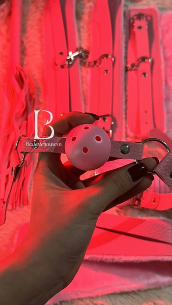 Bộ đồ 8 món phụ kiện LOVE ME HARDER SET PK275 da PU phối lông mềm Bralettehousevm