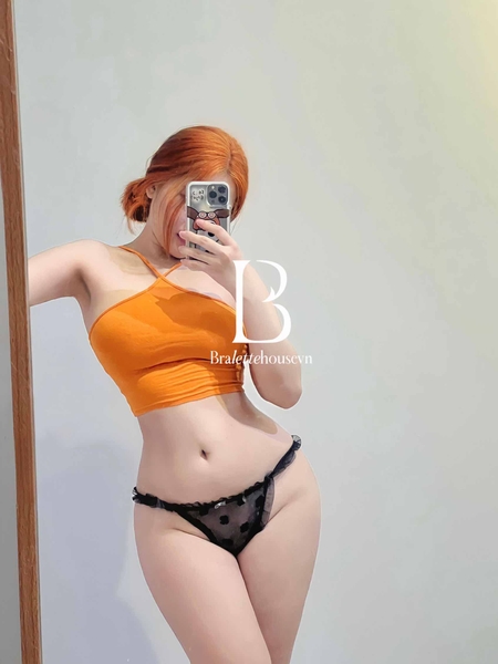 Q1741 Lucky panties Quần lót nữ voan lưới phong cách đáng yêu Bralettehousevn