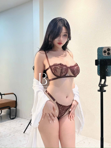 Bộ đồ lót nữ có gọng không mút Salted Lemon Set S1689 gợi cảm quyến rũ xuyên thấu