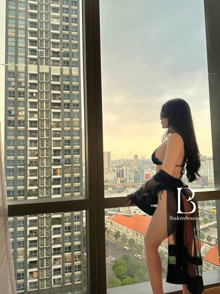 Set đồ lót nữ dây mảnh phối ren lông mi không gọng mút dạng cột dây Eyelash velvet set S1600 Bralettehousevn