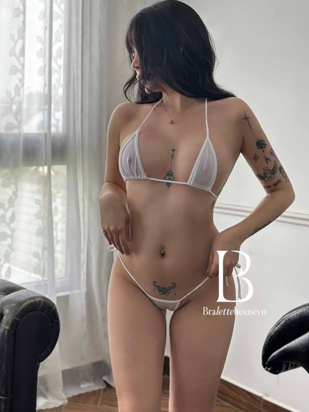 Set bralette đồ lót nữ Serial Kil.ler Set S642 không gọng không mút gợi cảm siêu mỏng quần cạp trễ Bralettehousevn