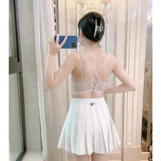 S1640 Áo lót nữ chất su không gọng có mút Bra su đan dây Bralettehousevn