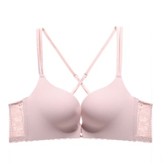 S1640 Áo lót nữ chất su không gọng có mút Bra su đan dây Bralettehousevn