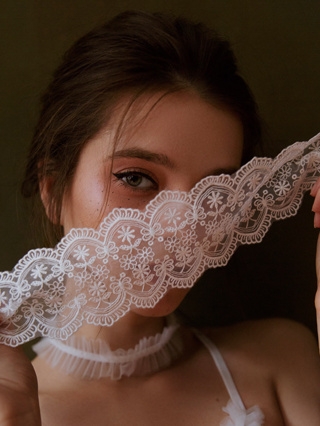 [𝐂𝐡𝐞 𝐭𝐞̂𝐧 - 🔥𝐇𝐨𝐚̉ 𝐭𝐨̂́𝐜] Bịt mắt ren PK1867 JAVI ren phụ kiện cột dây gợi cảm quyến rũ Bralettehousevn