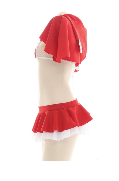 [Tặng choàng nón] Bộ đồ hoá trang Cô bé quàng khăn đổ kèm nón đủ phụ kiện S1913 Bralettehousevn