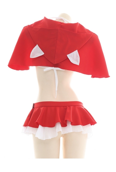 [Tặng choàng nón] Bộ đồ hoá trang Cô bé quàng khăn đổ kèm nón đủ phụ kiện S1913 Bralettehousevn