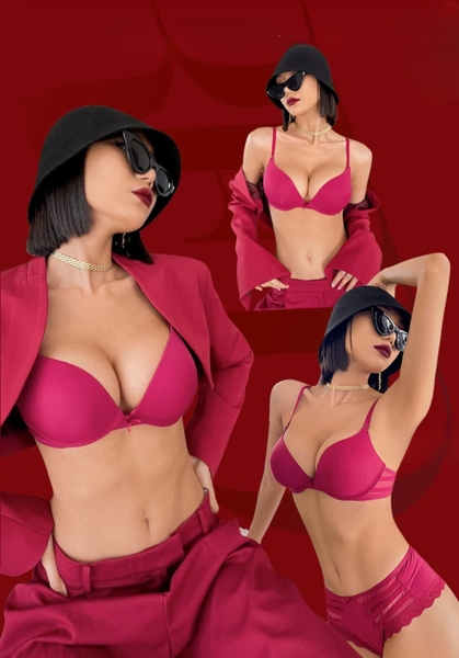 [PUSH-UP] S1919 Heli bra áo lót ngực nữ trơn nâng đẩy vòng một mặc áo dài có gọng mút bề mặt trơn Bralettehousevn