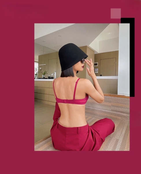 [PUSH-UP] S1919 Heli bra áo lót ngực nữ trơn nâng đẩy vòng một mặc áo dài có gọng mút bề mặt trơn Bralettehousevn