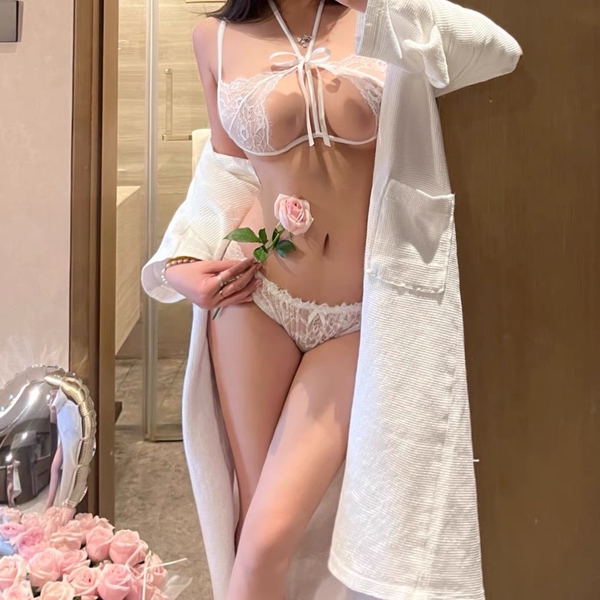[Che tên] S1930 Migi Set đồ lót bralette nữ ren mỏng cột dây kèm quần gợi cảm táo bạo quyến rũ Bralettehousevn