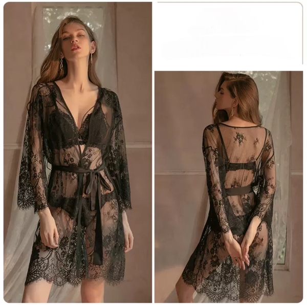 [Che tên - Hoả tốc] S1948 Choàng ngủ ren 𝐋𝐀𝐋𝐈𝐍 cao cấp sang trọng cho nữ  Bralettehousevn