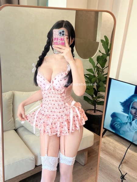 𝐒𝟐𝟎𝟏𝟖 Sherry Dress váy ballet dáng corset phối xoè tiểu thư gợi cảm Bralettehousevn