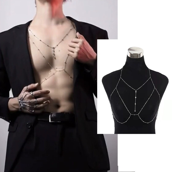 (CHE TÊN) 𝐏𝐊𝟐𝟎𝟐𝟗 𝐗𝐚𝐭𝐢𝐚 𝐁𝐨𝐝𝐲𝐜𝐡𝐚𝐢𝐧 dây phụ kiện body cho nữ đính đá lấp lánh Bralettehousevn