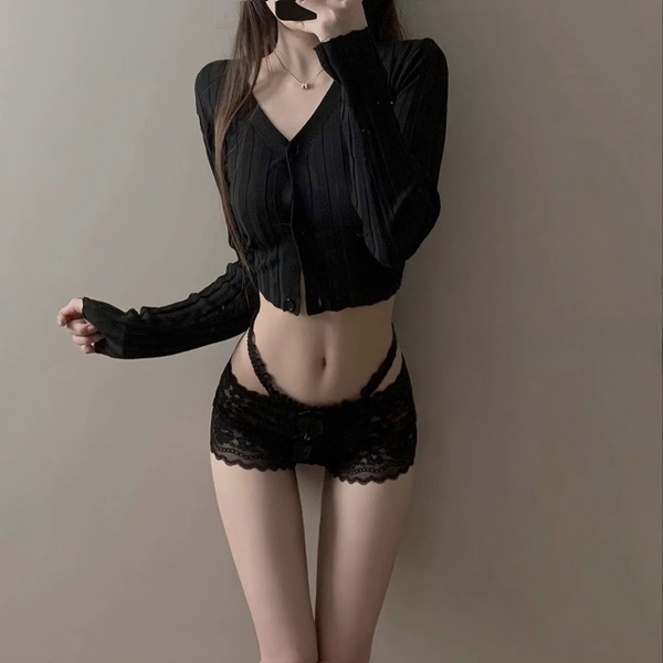 [CHE TÊN - 🔥 TỐC] 𝗤𝟮𝟬𝟵𝟴7𝗠𝗔𝗜 𝗣𝗔𝗡𝗧𝗜𝗘𝗦 quần lót nữ đùi ren gợi cảm phối dây sexy tiểu thư quyến rũ Bralettehousevn