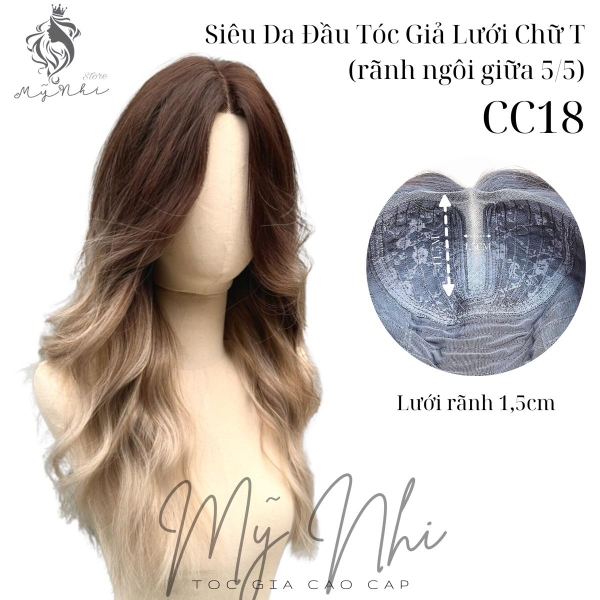 Tóc Giả CC18 Nhuộm 55cm