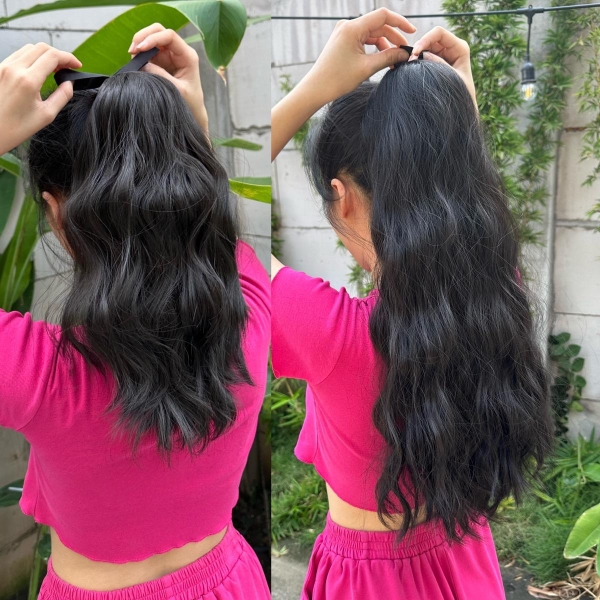 Buộc Tóc giả Xù Sóng b43 Phụ nữ xù Gợn sóng