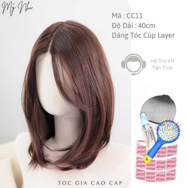 Siêu Da Đầu Hai Mái Cc11 Cúp Layer Lửng (kèm dưỡng + miếng dán + lưới + lược)