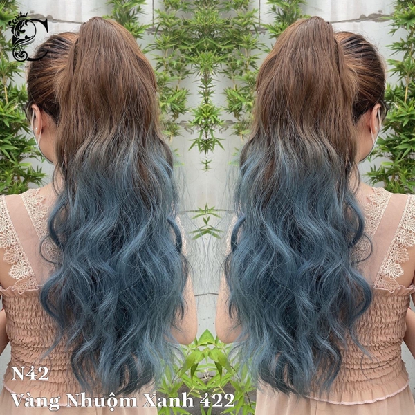 Tóc giả Ngoạm Xù sóng MCN42 Nhuộm Loang Maù (kèm dưỡng + lược)