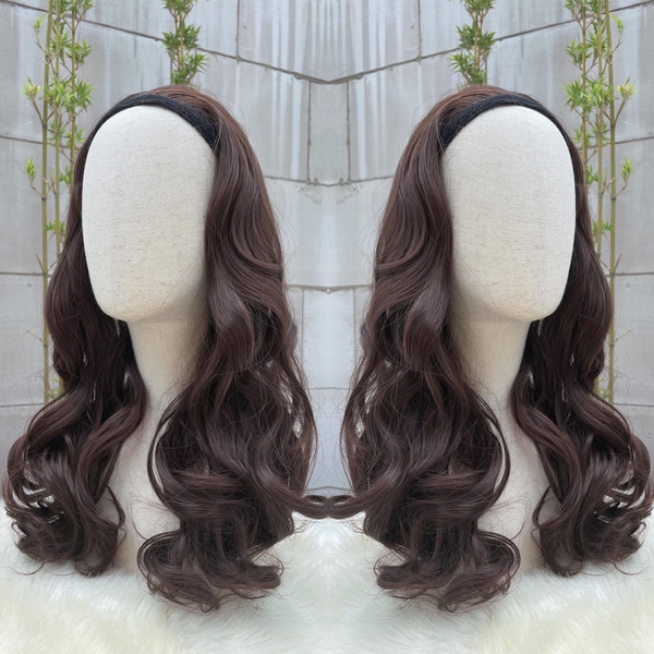 Miếng dán rời băng đô BD020 xoăn Tóc giả Phụ nữ