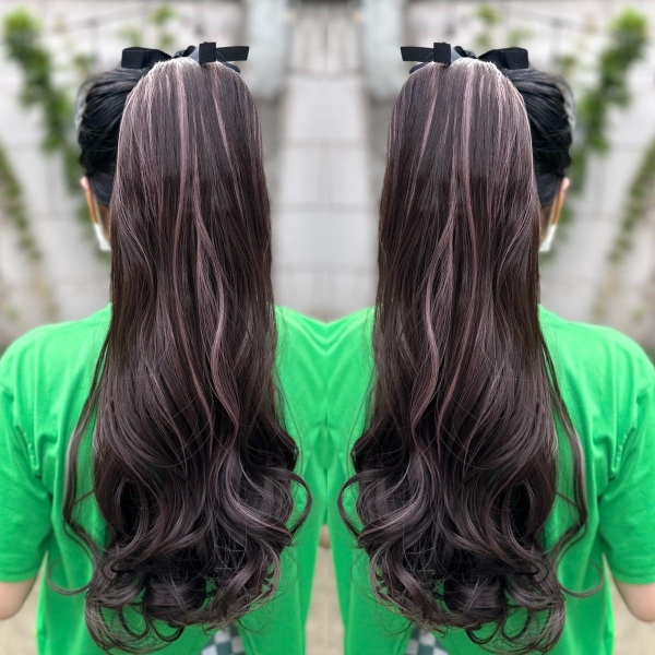 Buộc Tóc giả Xoăn Light D19 50cm