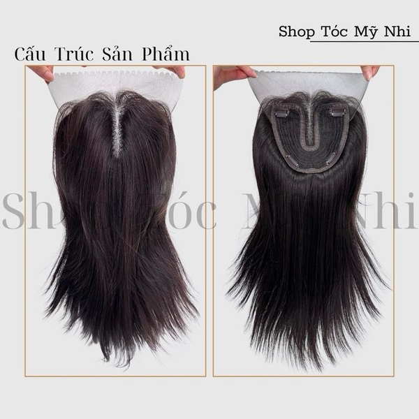 Mái Phủ Hói Lưới T Mái Bay Tóc Giả MP04 dài 40cm