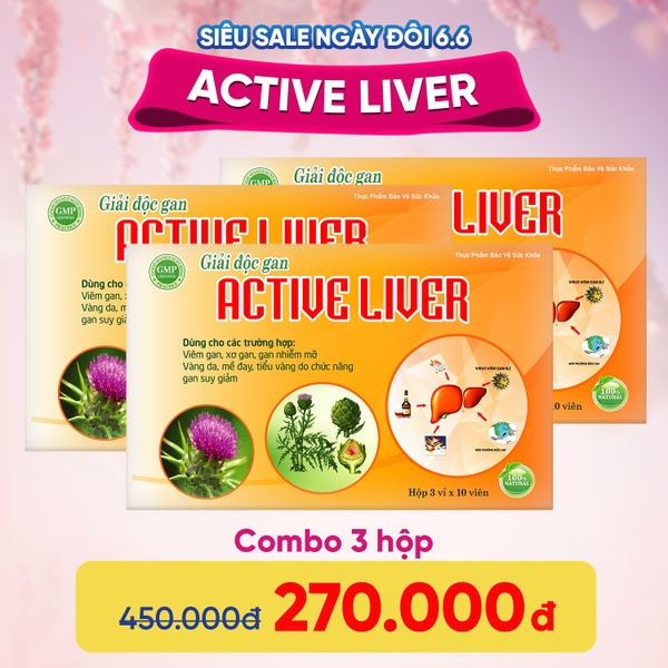 TPBVSK Giải độc gan Active Liver siêu sale 6.6