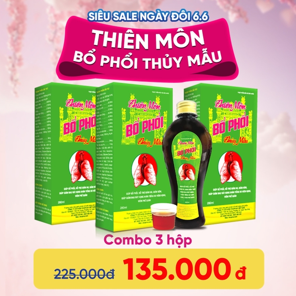 Siro ho Thiên Môn Bổ Phổi Thủy Mẫu siêu sale 6.6