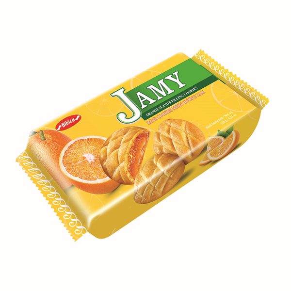 Bánh Jamy nhân mứt Cam túi 120g Bibica Essence of Confectionery