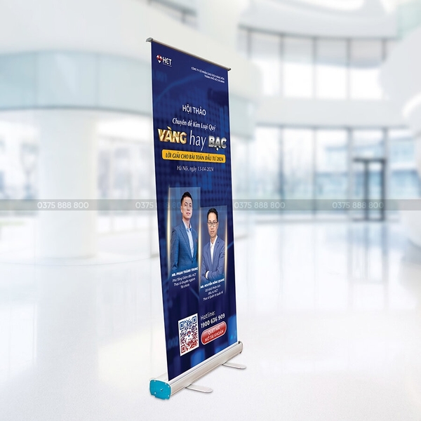 standee cuốn nhôm cao cấp