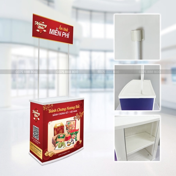 Booth Sampling Nhựa | Quầy Bán Hàng Di Động | Standee Việt Nam