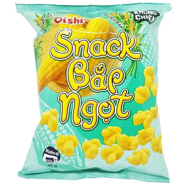 Snack Bắp ngọt Oishi - Bịch 32g Sato Mart- Cửa hàng tạp hóa tiện lợi