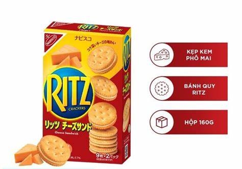 BÁNH RITZ CHEESE - Hộp 106g Sato Mart- Cửa hàng tạp hóa tiện lợi