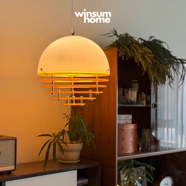 Đèn thả trần sunset hiệu ứng mặt trời lặn trang trí nhà cửa