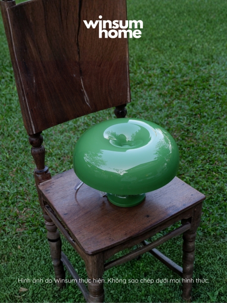 Đèn bàn Nesso màu xanh lá, đèn để bàn dáng nấm trang trí nhà - winsum home