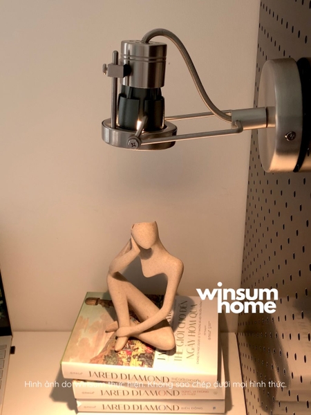 Đèn tường rọi kiểu cổ điển phong cách industrial, có thể chỉnh góc chiếu sáng, đèn tường hành lang, lối đi DTB02