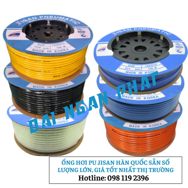 ỐNG HƠI PU JISAN HÀN QUỐC SẴN SỐ LƯỢNG LỚN, GIÁ TỐT NHẤT THỊ TRƯỜNG