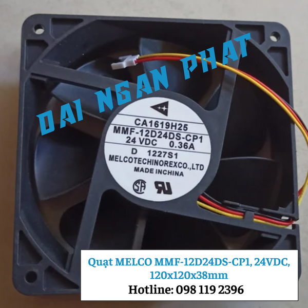 Ventola DC 24V 0.10A 60x60x25mm - 3 Pin - MELCO MMF-06D24ES - Raffreddamento Elettronico