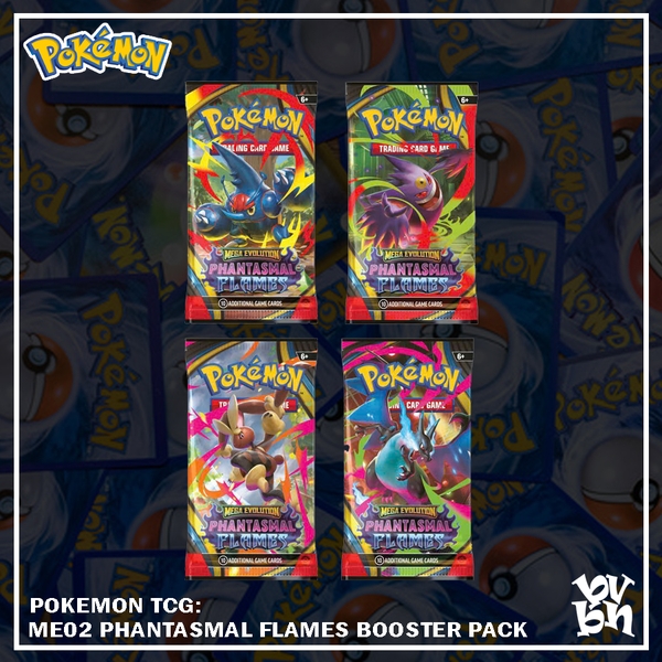 Pokemon Trading Card Game ME02 Mega Evolution Phantasmal Flames ( ENG VER )