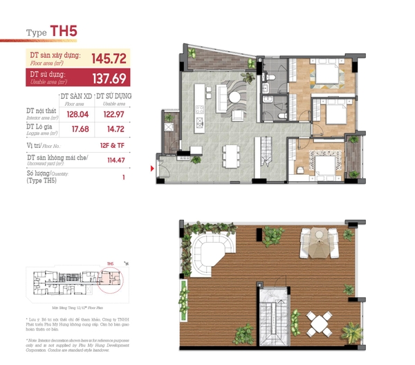 BÁN PENTHOUSE THE AURORA PHÚ MỸ HƯNG – 260 M2 – SÂN VƯỜN RIÊNG