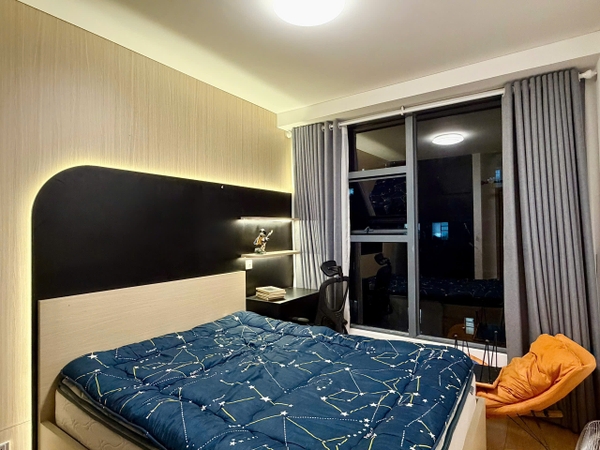 CHO THUÊ CĂN HỘ SUNWAH PEARL BÌNH THẠNH, THIẾT KẾ 2 PHÒNG NGỦ, 1 PHÒNG HỌC 106M2