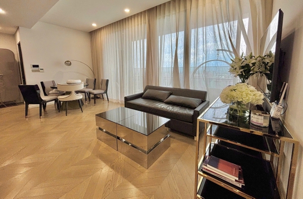 CHO THUÊ CĂN HỘ LUMIERE RIVERSIDE THẢO ĐIỀN | 103M2 | ĐẦY ĐỦ NỘI THẤT | PHÒNG KHÁCH RỘNG
