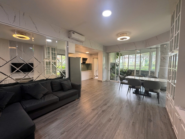 CHO THUÊ CĂN HỘ RIVERPARK RESIDENCE PHÚ MỸ HƯNG 3 PHÒNG NGỦ - ĐẦY ĐỦ NỘI THẤT - TẦNG SÂN VƯỜN