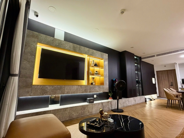 CHO THUÊ CĂN HỘ SUNWAH PEARL BÌNH THẠNH, THIẾT KẾ 2 PHÒNG NGỦ, 1 PHÒNG HỌC 106M2