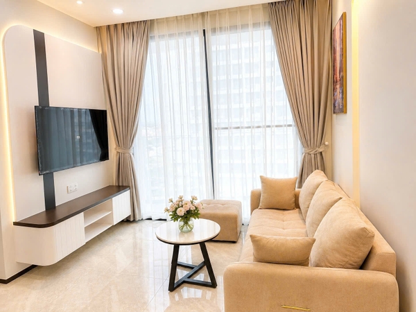 CHO THUÊ CĂN HỘ THE AURORA PHÚ MỸ HƯNG - 2 PHÒNG NGỦ - 74M2 - NHÀ NỘI THẤT XỊN