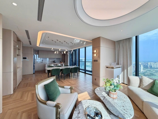 CHO THUÊ CĂN HỘ VINHOMES GOLDEN RIVER 3 PHÒNG NGỦ - 160M2 - NHÀ MỚI VIEW SÔNG
