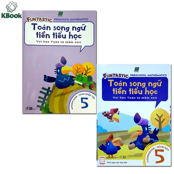 Sách - Toán Song Ngữ Tiền Tiểu Học 5 (Combo 2 cuốn)