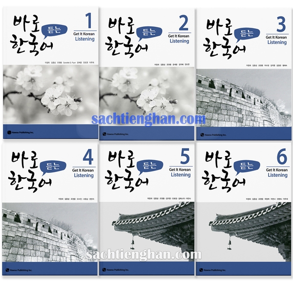 [Bản Màu] Combo New Kyung Hee Listening 1-6 - 바로 한국어 듣기 1-6