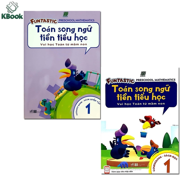[Mã BMLT30 giảm đến 30K đơn 299K] Sách- Combo Toán Song Ngữ Tiền Tiểu Học 1 (Bộ 2 Cuốn)