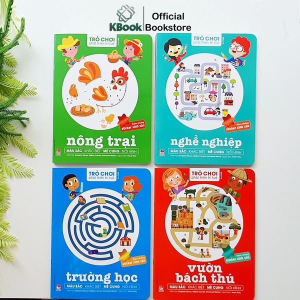Sách - Trò chơi phát triển trí tuệ (Kim Đồng - 8 chủ đề, lẻ cuốn tùy chọn)
