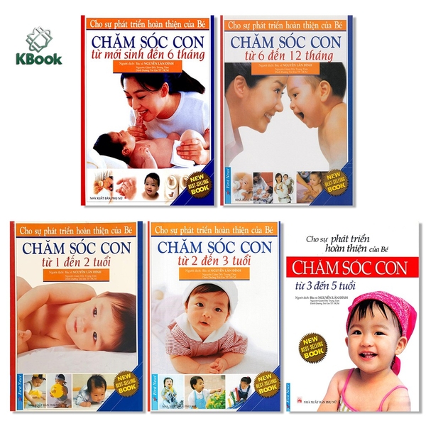 Sách - Combo Chăm sóc con - BS. Nguyễn Lân Đính (5 tập, lẻ cuốn tùy chọn)